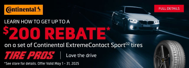 Continental Tire Rebate Banner