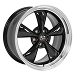 Replica Wheel Ford Mustang Bullit FR01 Black W/ Machined Lip