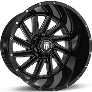 American Truxx Striker AT166 Black W/ Milled Spokes