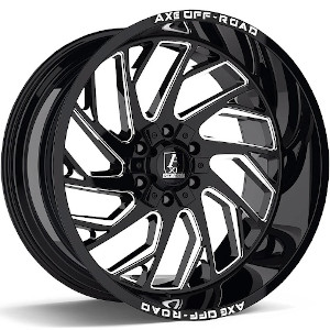 Axe Off-Road Zeus Gloss Black W/ Milled Spokes