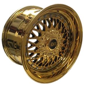 ESM 002 Gold Platinum VC W/ Chrome Rivets