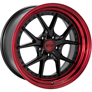 F1R F105 Black W/ Red Lip