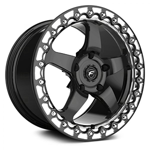 Forgestar D5 Beadlock Gloss Black W/ Machined Lip