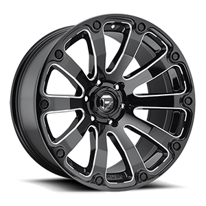 Fuel Diesel D598 Gloss Black W/ Milled Spokes