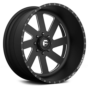 Fuel Forged FF02 Matte Black W/ Milled Spokes