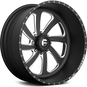 Fuel Forged FF12 Matte Black W/ Milled Spokes