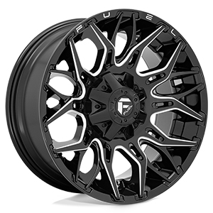 Fuel D769 Twitch Gloss Black Milled