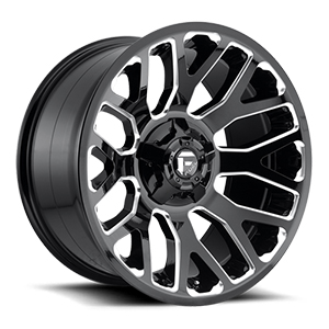 Fuel Warrior D623 Gloss Black W/ Milled Spokes