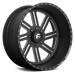 Fuel Forged FF07 Matte Black W/ Milled Spokes