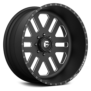 Fuel Forged FF08 Matte Black W/ Milled Spokes