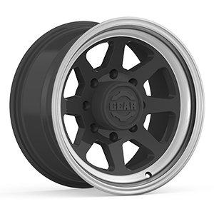 Gear Offroad Trek 749 Satin Black W/ Machined Lip