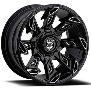 Gear Offroad Slayer 752 Gloss Black W/ Milled Spokes