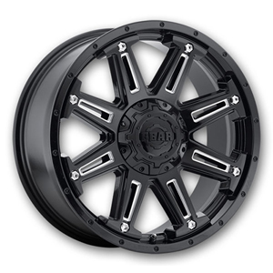 Gear Offroad Mechanic 741 Satin Black W/ Milled Spokes