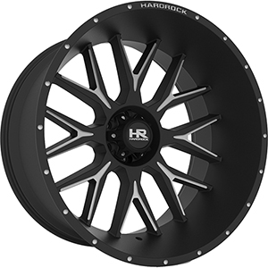 Hardrock Affliction Xposed H500 Black W/ Milled Spokes