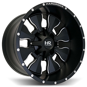 Hardrock Insane H702 Satin Black W/ Milled Spokes