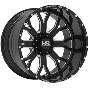 Hardrock Famous Forged H801 Black W/ Milled Spokes