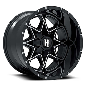 Havok 115 Gloss Black w/ Milled Windows & Milled Rivets