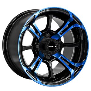 HD Golf Spinout Black Machined Face W/ Blue Clear