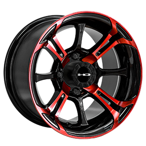 HD Golf Spinout Black Machined Face W/ Red Clear