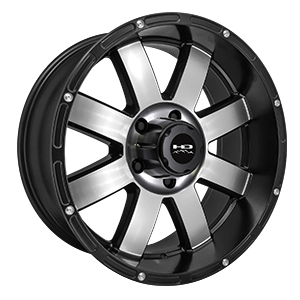 HD Offroad 8 Point Satin Black Machined
