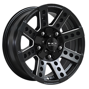 HD Offroad Buckshot Black Milled Edges