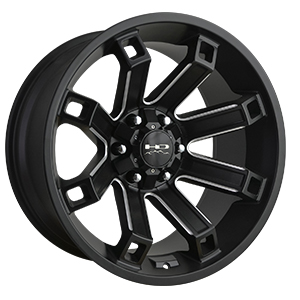 HD Offroad Hollow Point Black Milled Spokes
