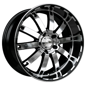 HD Wheels Autobahn Black W/ Polished Face