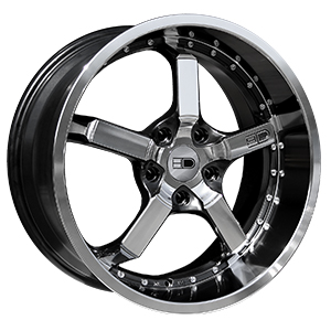 HD Wheels CD20 Iridium Black Machined