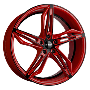 HD Wheels Fly-Cutter Red W/ Black Face