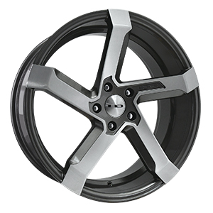 HD Wheels Kink Gunmetal w Brushed Face