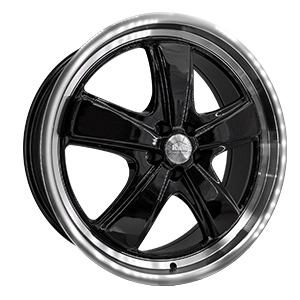 HD Wheels P1 Classic Gloss Black Machined Lip