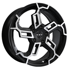 HD Wheels Switch Satin Black Machined