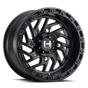 Hostile Jigsaw H116 Satin Black W/ Milled Spokes