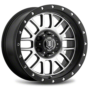Icon Alloys Alpha Satin Black Machined