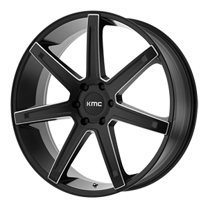 KMC KM700 Revert Satin Black W/ Milled Spokes