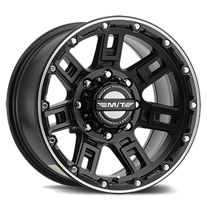 Mickey Thompson Sidebiter Lock Satin Black W/ Machined Accents