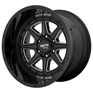 Moto Metal MO801 Phantom Gloss Black W/ Milled Spokes