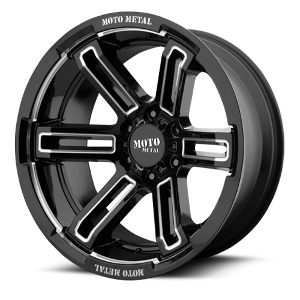 Moto Metal MO991 Rukus Black W/ Milled Spokes