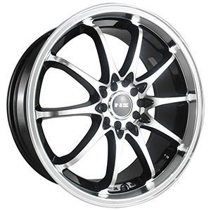 NS Wheels 1403 Black w/ Machined Face