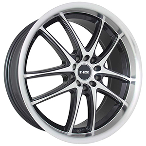 NS Wheels 1404 Black w/ Machined Face