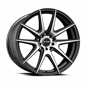 NS Wheels 1503 Black w/ Machined Face