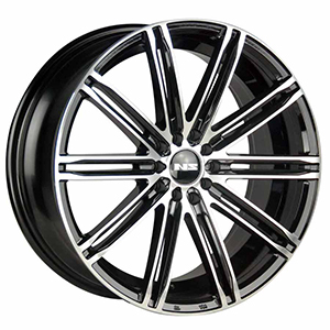 NS Wheels 1601 Black w/ Machined Face