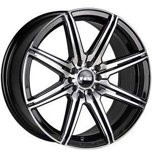 NS Wheels 1603 Black w/ Machined Face