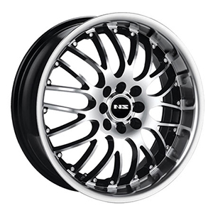 NS Wheels 9003 Black w/ Machined Surface