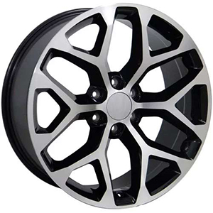 OEM Sierra Replica Gloss Black Machined Face