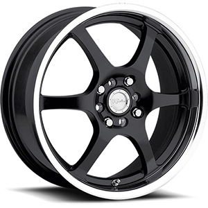 Raceline 126 Gloss Black W/ Mirror Lip