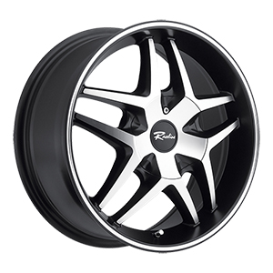 Raceline Montage 192 Satin Black W/ Machined Face