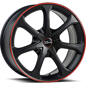 Raceline Type 197 Black W/ Red Stripe