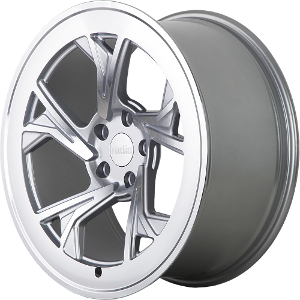 Radi8 R8C5 Matte Silver W/ Machined Face