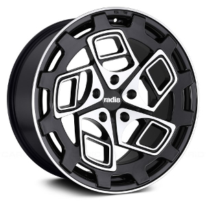 Radi8 R8CM9 Black W/ Machined Face